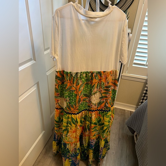 Tropical Print Maxi Dress - Picture 2 of 13